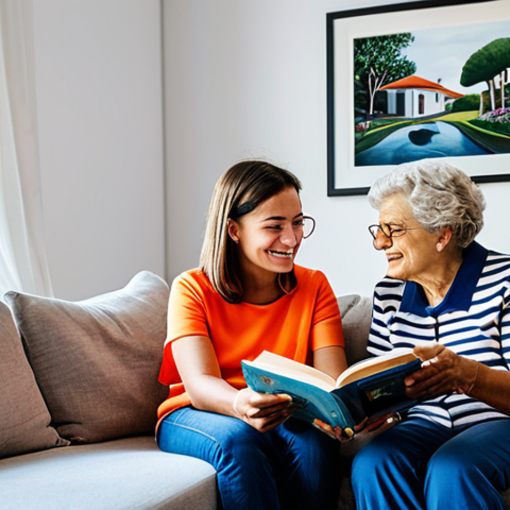 멀티제너레이션 주거의 라이프스타일 변화 추세 - **
"A bright and welcoming living room in a Portuguese home. A grandmother is reading a book to her...